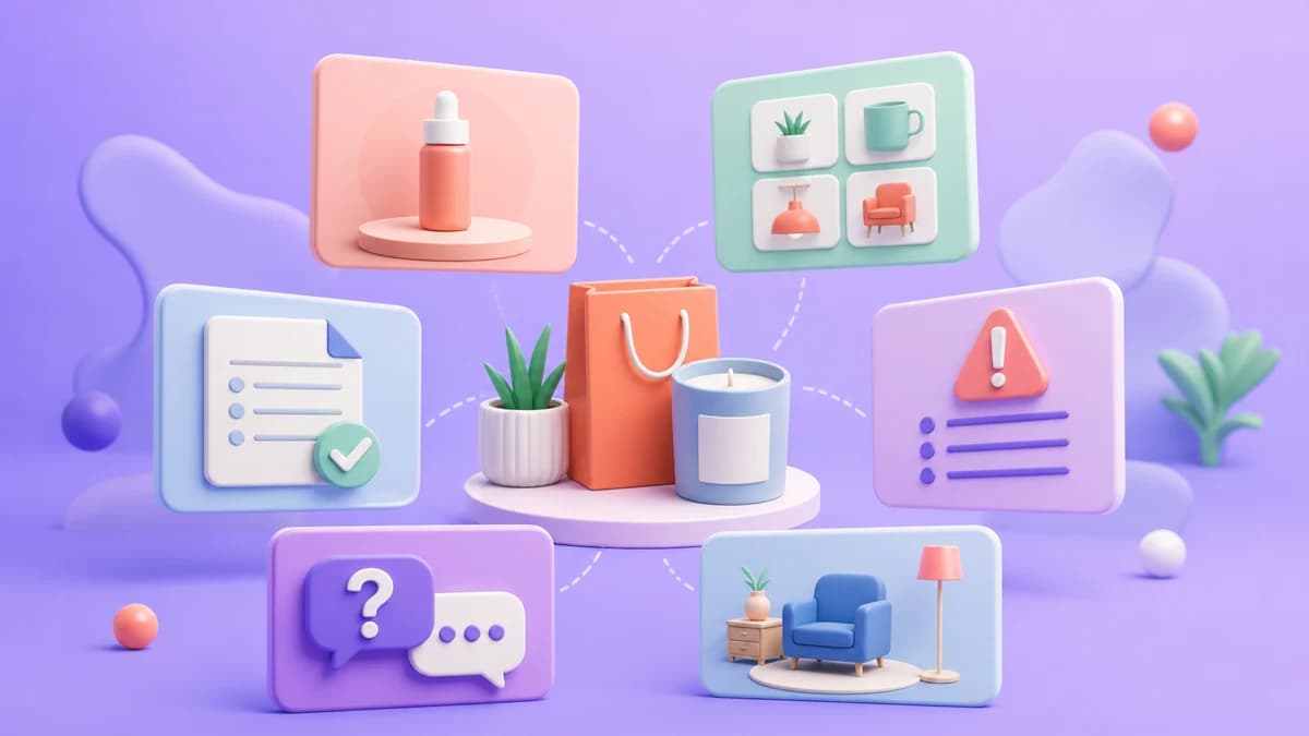 Иллюстрация разных форматов Pinterest-контента вокруг продукта